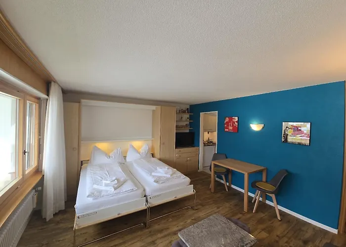 Apartamento Panorama 20, Grosses Studio, Nahe Ski-pisten, Parkplatz Leukerbad