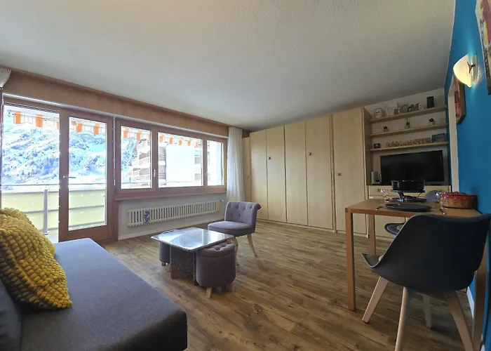 Panorama 20, Grosses Studio, Nahe Ski-pisten, Parkplatz * Leukerbad