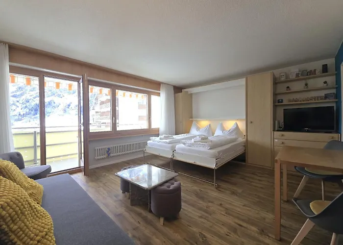 Panorama 20, Grosses Studio, Nahe Ski-pisten, Parkplatz Apartamento Leukerbad