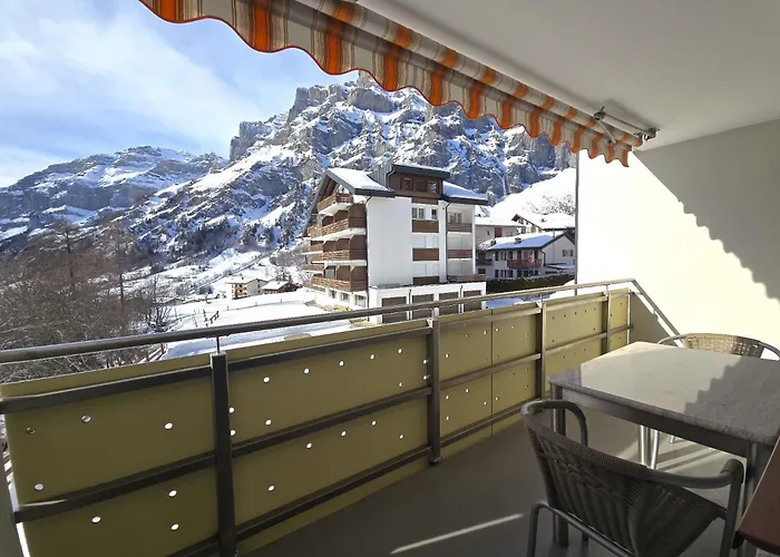 Apartamento Panorama 20, Grosses Studio, Nahe Ski-pisten, Parkplatz Leukerbad